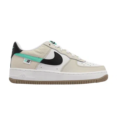Pre-owned Nike Air Force 1 Le Gs 'spliced Swoosh' | White | Kid's Size 6.5