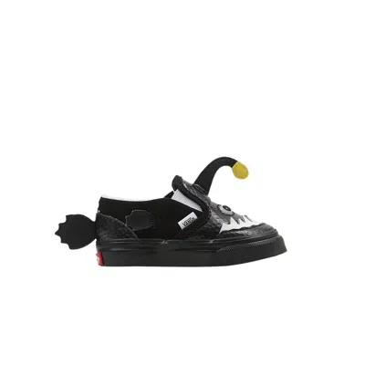 Pre-owned Vans Slip-on V Toddler 'angler Fish' | Black | Infant Size 10
