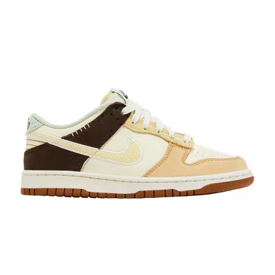 Pre-owned Nike Dunk Low Gs 'passing Notes Pack' | Cream | Kid's Size 3 In White