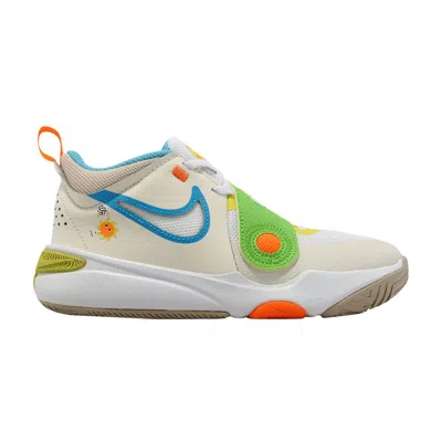 Pre-owned Nike Team Hustle D11 Ps 'play Freely' | Cream | Kid's Size 2.5 In White