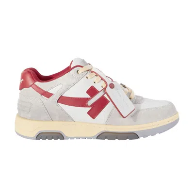 Pre-owned Off-white Out Of Office Low 'light Grey Red' | Men's Size 42 In Gray