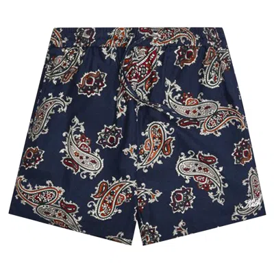 Pre-owned Kith Silk Cotton Printed Active Shorts 'nocturnal' | Multi-color | Men's Size S