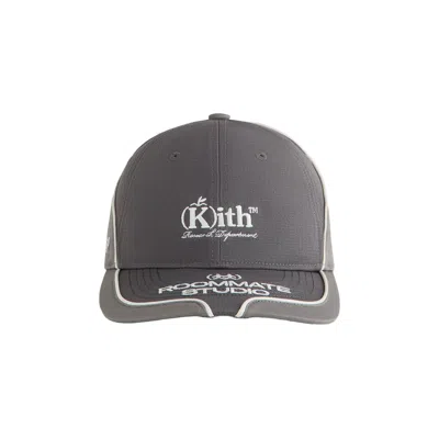 Pre-owned Kith For Roommate Studio Aaron Classic Cap 'asteroid' | Grey | Men's Size Onesize