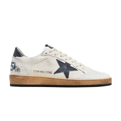 Pre-owned Golden Goose Ball Star 'white Dusty Blue' | Men's Size 42