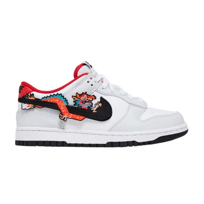 Pre-owned Nike Dunk Low Gs 'year Of The Dragon' | Grey | Kid's Size 3.5