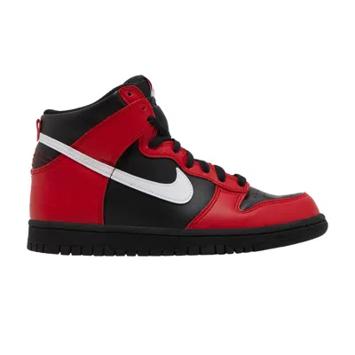 Pre-owned Nike Dunk High Gs 'black University Red' | Kid's Size 3.5