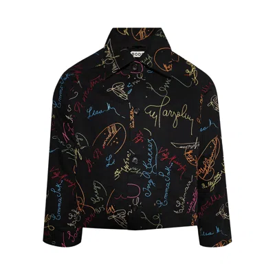 Pre-owned Bode Signature Scrawl Jacket 'black/multicolor' | Men's Size M