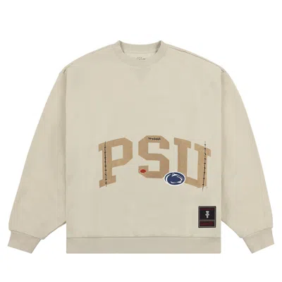 Pre-owned Cactus Jack By Travis Scott X Mitchell & Ness Penn State University Crewneck 'tan' | Men's Size Xxl In Brown