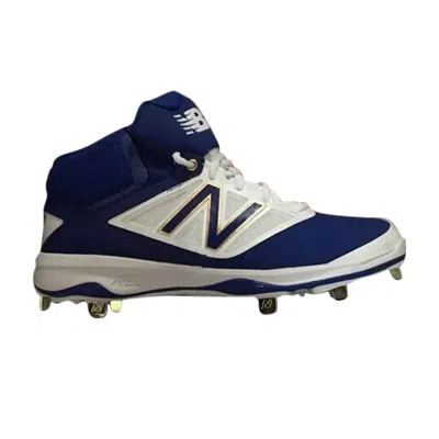 Pre-owned New Balance 4040 High Top Metal Cleat | Blue | Men's Size 13