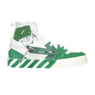 Pre-owned Off-white Vulc Sneaker High 'white Green' | Men's Size 45