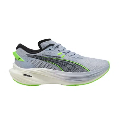 Pre-owned Puma Hyrox X Wmns Deviate Nitro 3 'cool Weather Green Glare' | Grey | Women's Size 7.5 In Gray