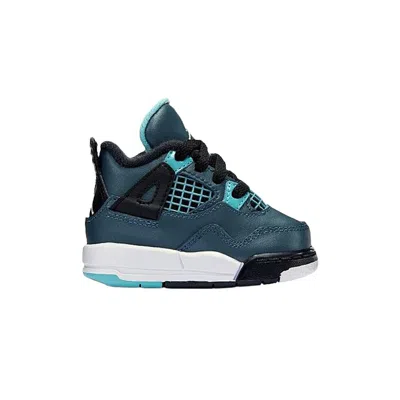 Pre-owned Air Jordan 4 Retro Bt 'teal' | Infant Size 9 In Blue