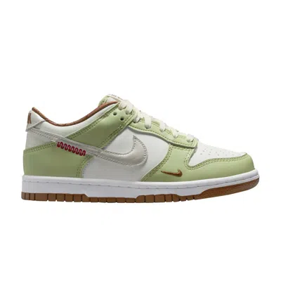 Pre-owned Nike Dunk Low Gs 'year Of The Snake' | Green | Kid's Size 6