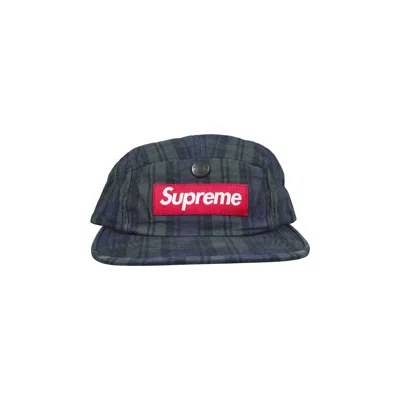 Pre-owned Supreme Snap Button Pocket Camp Cap 'plaid' | Multi-color | Men's Size Onesize