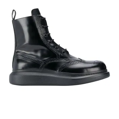 Pre-owned Alexander Mcqueen Hybrid Brogue Boot 'black' | Men's Size 39
