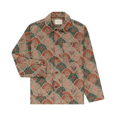 Pre-owned Aimé Leon Dore Tapestry Chore Jacket 'blue Spruce' | Multi-color | Men's Size Xs