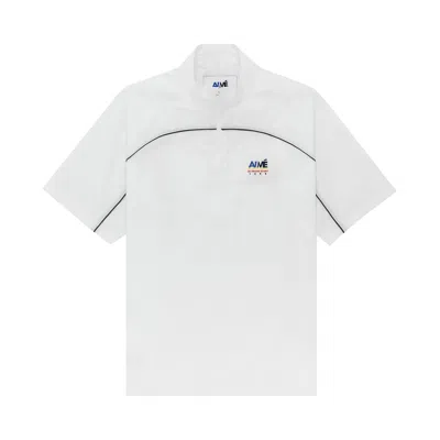 Pre-owned Aimé Leon Dore 38-gs Offshore Quarter Zip Pullover 'white' | Men's Size L