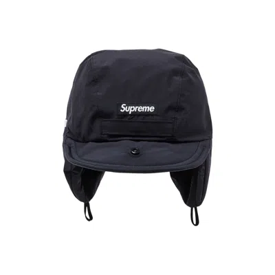 Pre-owned Supreme Gore-tex Ear Flap Camp Cap 'black' | Men's Size S/m