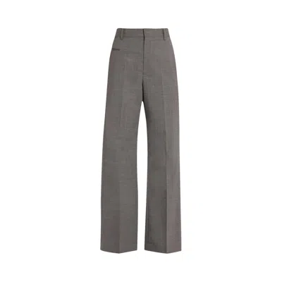 Pre-owned Mm6 Maison Margiela Wool Tailored Pants 'dark Grey Melange' | Men's Size 52 In Gray
