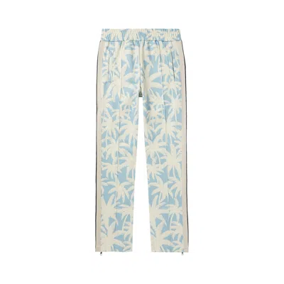 Pre-owned Palm Angels Palms All Over Track Pants 'light Blue/off White' | Men's Size L