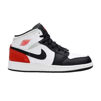 Pre-owned Air Jordan 1 Mid Gs 'red Mint' | Teal | Kid's Size 3