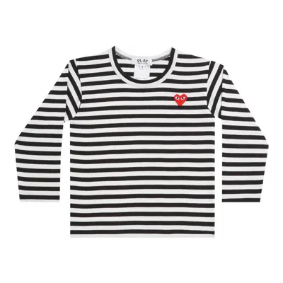 Pre-owned Comme Des Garçons Stripe Print Long-sleeve T-shirt 'stripe' | Multi-color | Women's Size S