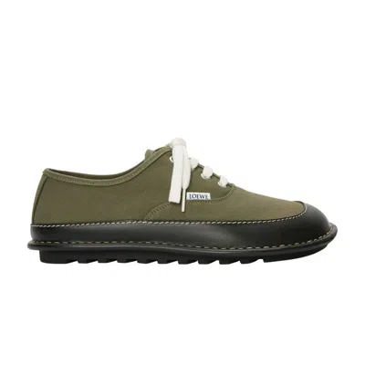 Pre-owned Loewe Bay Lace-up 'khaki Green Black' | Men's Size 42