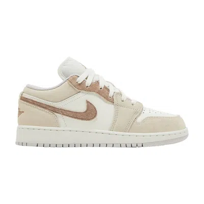 Pre-owned Air Jordan 1 Low Se Gs 'sail Archaeo Brown' | Cream | Kid's Size 6