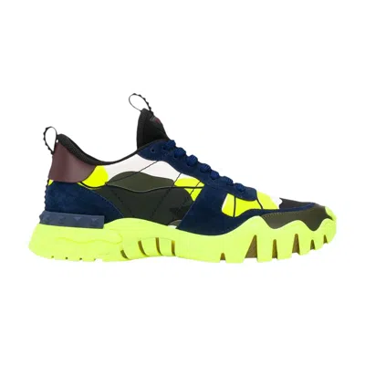 Pre-owned Valentino Garavani Valentino Valentino Rockrunner Plus 'camo - Yellow' | Multi-color | Men's Size 39