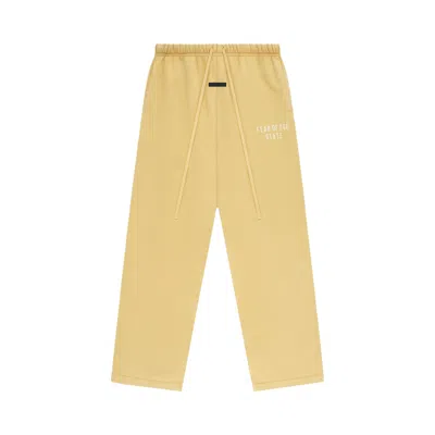Pre-owned Essentials Fear Of God  Heavy Fleece Relaxed Sweatpant 'amber' | Yellow | Men's Size Xl