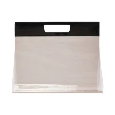 Pre-owned Goat Embossed Shoe Carrier In Smoke Grey | Men's Size Onesize In Gray