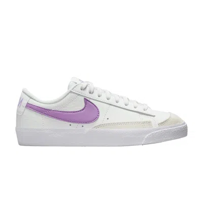 Pre-owned Nike Blazer Low '77 Vintage Gs 'white Rush Fuchsia' | Kid's Size 4.5