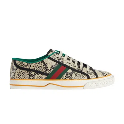 Pre-owned Gucci Tennis 1977 'snakeskin' | Cream | Men's Size 11 In White