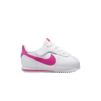 Pre-owned Nike Cortez Easyon Td 'white Laser Fuchsia' | Infant Size 6