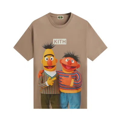 Pre-owned Kith X Sesame Street Bert X Ernie Tee 'quicksand' | Brown | Men's Size L