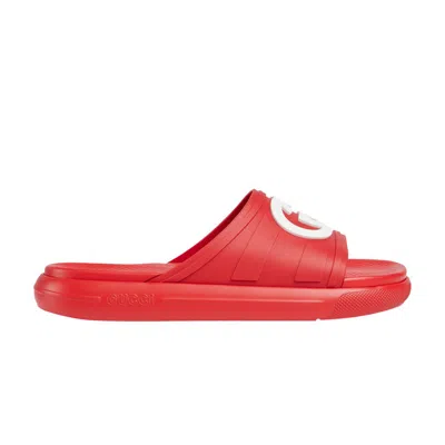Pre-owned Gucci Slide 'interlocking G - Maple Red' | Men's Size 6
