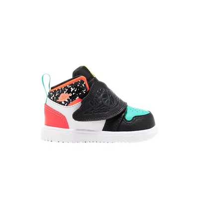 Pre-owned Air Jordan Sky Jordan 1 Td 'composition Notebook - Laser Crimson' | Multi-color | Infant Size 10