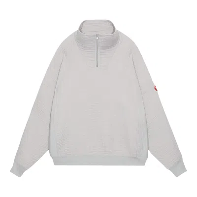 Pre-owned Cav Empt Layered Gauze Half Zip Sweatshirt 'grey' | Men's Size Xl In Gray