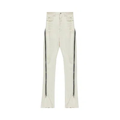 Pre-owned Rick Owens Bolan Banana Zip Pants 'dinge' | White | Men's Size 32