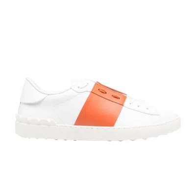 Pre-owned Valentino Garavani Valentino Valentino Open Sneaker 'white Orange' | Men's Size 40