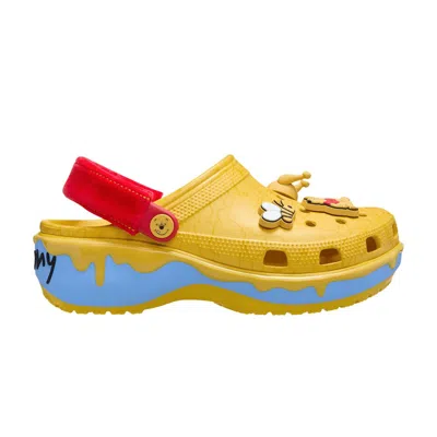 Pre-owned Crocs Disney X Wmns Classic Platform Clog 'winnie The Pooh' | Yellow | Women's Size 10