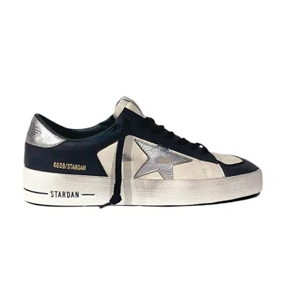 Pre-owned Golden Goose Stardan 'optic White Navy Silver' | Blue | Men's Size 40