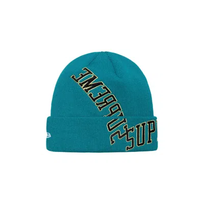 Pre-owned Supreme X New Era Multi Arc Beanie 'teal' | Men's Size Onesize