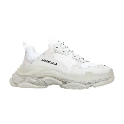 Pre-owned Balenciaga Wmns Triple S 'white Clear Sole' | Women's Size 40
