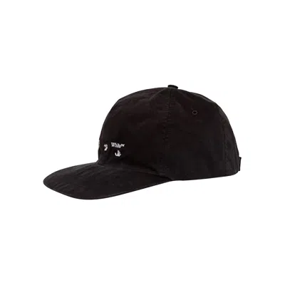 Pre-owned Off-white Logo Baseball Cap 'black' | Men's Size Onesize