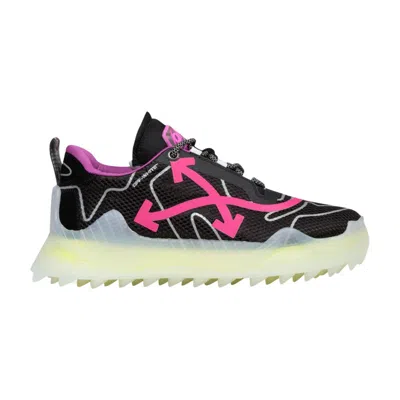 Pre-owned Off-white Odsy-1000 'transparent Sole - Fuchsia' | Black | Men's Size 40