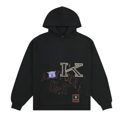 Pre-owned Cactus Jack By Travis Scott X Mitchell & Ness University Of Kentucky Hoodie 'black' | Men's Size M