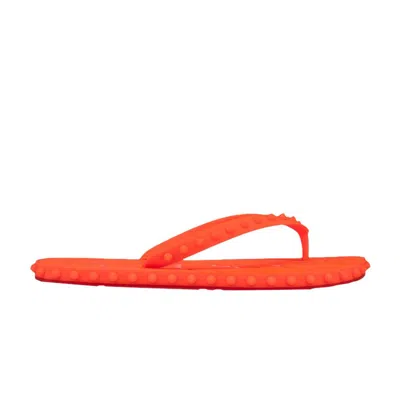 Pre-owned Christian Louboutin Super Loubi Flip Flop 'fluo Orange' | Men's Size 43