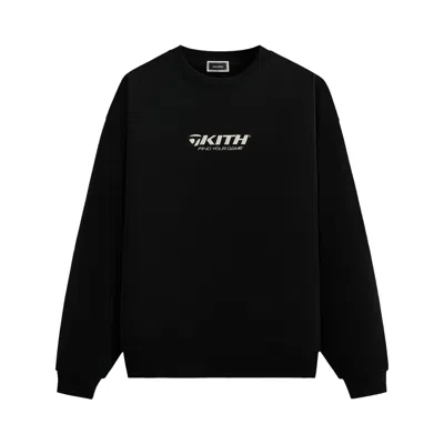 Pre-owned Kith For Taylormade Find Your Game Nelson Crewneck 'black' | Men's Size Xl