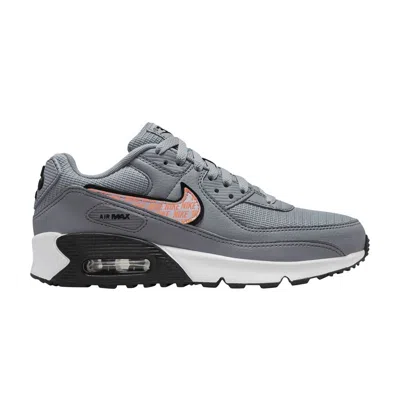 Pre-owned Nike Air Max 90 Next Nature Gs 'wolf Grey Sunset Glow' | Kid's Size 7 In Gray